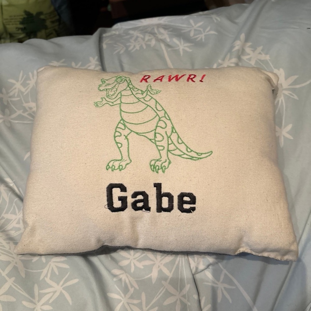 Personalized Dinosaur Pillow for child